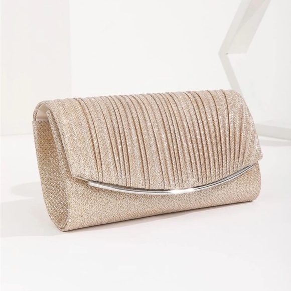 Luxe glitter party evening wedding prom clutch box bag - Picture 6 of 16